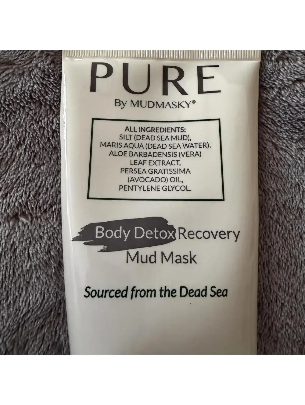 PURE By MUDMASKY Body Detox Recovery Mud Mask 250g - Blemish Control for Body
